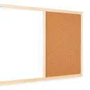 Lavagna magnetica e in sughero 60x40 cm COMBI con cornice in legno + ACCESSORI