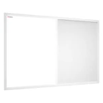 Lavagna in sughero bianco e magnetica bianca COMBI 90x60cm cornice bianca in legno laccato