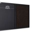 Lavagna magnetica e in sughero 60x40 cm marrone/nera COMBI cornice in legno laccato nero + ACCESSORI