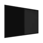 Lavagna in sughero COMBI sughero nero / magnetica nera 90x60 cornice in legno laccato nero