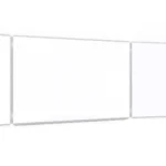 Lavagna magnetica cancellabile a secco bianca "trittico" 120x200 //400 cm