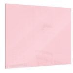 Lavagna in vetro Bubblegum pink 45x45cm - senza cornice, per calamite al neodimio