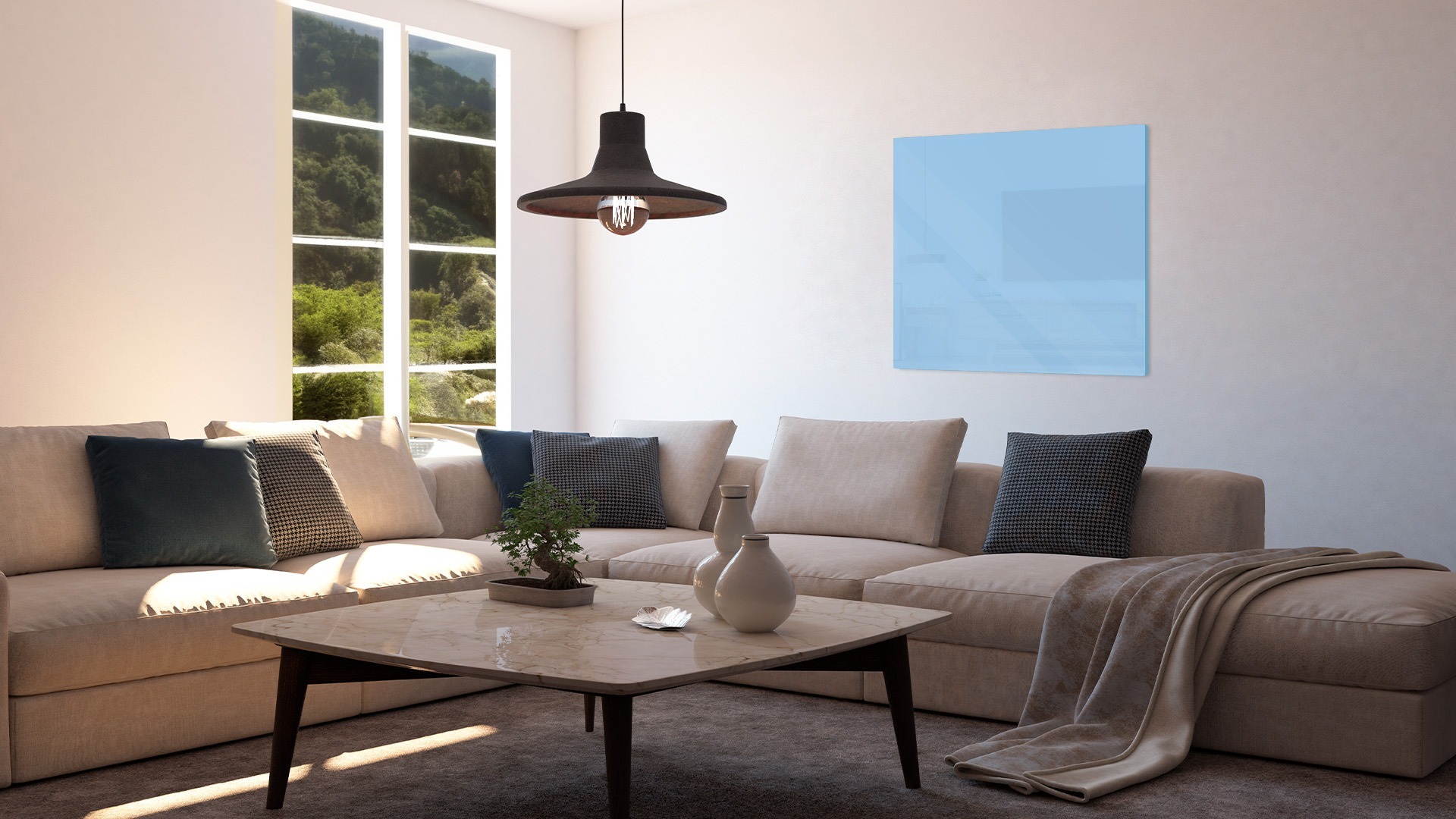 Lavagna in vetro Cotton Eye Jo 45x45cm - senza cornice, per calamite al neodimio - immagine 4