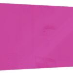 Lavagna in vetro Mademoiselle Fuchsia 90x60cm - senza cornice, per calamite al neodimio
