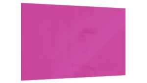 Lavagna in vetro Mademoiselle Fuchsia 90x60cm - senza cornice, per calamite al neodimio