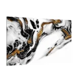 LAVAGNA IN VETRO MAGNETICA CON STAMPA MOTIVO MARMO BIANCO E ORO 90X60