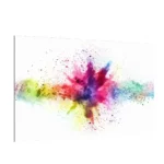 LAVAGNA IN VETRO MAGNETICA CON STAMPA MOTIVO ESPLOSIONE DI COLORE 60X40