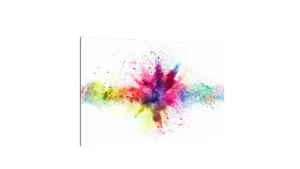 LAVAGNA IN VETRO MAGNETICA CON STAMPA MOTIVO ESPLOSIONE DI COLORE 60X40