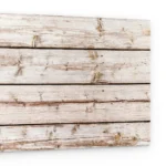 Quadro in vetro LEGNO BIANCO 90x60 cm + set di accessori GRATIS