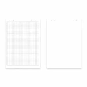 Blocco per lavagne a fogli mobili flipchart 20 fogli QUADRETTI/BIANCO