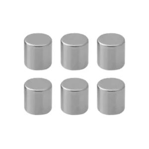 Set di 6 calamite al neodimio forma CILINDRO 10x10 mm