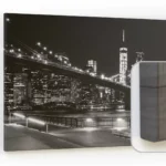 Lavagna magnetica CANVASboards 90x60cm - Ponte di Brooklyn Notte