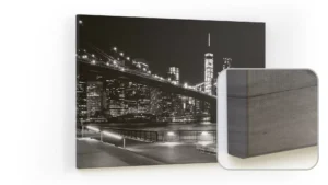 Lavagna magnetica CANVASboards 90x60cm - Ponte di Brooklyn Notte