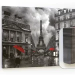 Lavagna magnetica CANVASboards 90x60cm - Parigi in Bianco e Nero