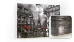 Lavagna magnetica CANVASboards 90x60cm - Parigi in Bianco e Nero