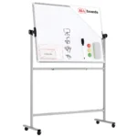 Lavagna mobile TM Idea bifacciale girevole magnetica e cancellabile 120x90 cm - serie FLEX
