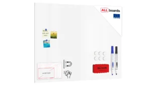Lavagna magnetica cancellabile SLIMboard senza cornice 120x90 cm + GRATIS