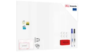 Lavagna magnetica cancellabile SLIMboard senza cornice 180x120 cm + GRATIS