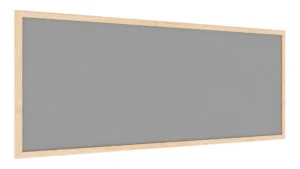 Lavagna in feltro 100x40 cm GRIGIO con cornice in legno