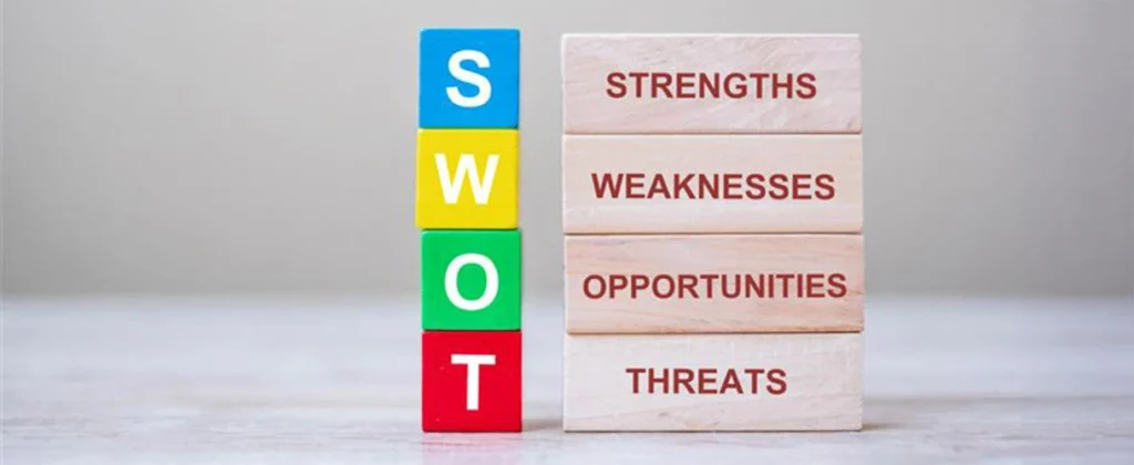 Analisi SWOT su una lavagna: cos’è e come eseguire il processo in modo efficace? Esempi e vantaggi